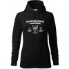 Zaobchádzať opatrne 50 - Mikina dámská Cape s kapucí - 2XL ( Čierna )