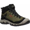 Keen TARGHEE IV MID WP MEN dark olive/gold flame Veľkosť: 47 pánske topánky
