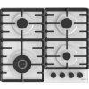 Plynová varná doska Gorenje GTW642SYW, biele sklo, 60 cm