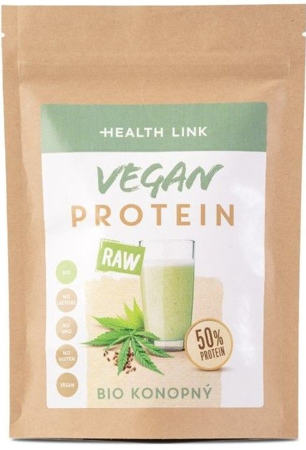 Health Link BIO Raw Konopný proteín 50% 300 g