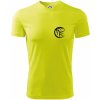 Volejbal lopta prso - Pánske tričko Fantasy športové - 3XL ( Neonová žltá )