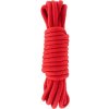 Bondage lano Hidden Desire 5 m červené, povraz pre bondage z polypropylénu