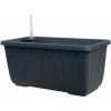Plastia Samozavlažovací truhlík SIESTA LUX 60x20x19 cm hnědý