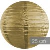 Lampión guľatý 25cm zlatý
