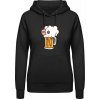 AWDis Hoodie Mikina - Dizajn Povooooo prosím - Čierna - XS - Dámske