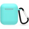 Ochranné puzdro na Apple AirPods silikónové 1/2 hladké Farba: Tyrkysová