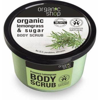Organic Shop telový peeling Citrónová tráva 250 ml