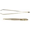 Pinzeta rovná, lomená, pozlátená 8 cm NIPPES Solingen