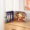 RoboTime 3D drevená skladačka Miniatúra domčeka Čajovňa pre chvíle pohody