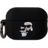 Karl Lagerfeld 3D Logo NFT Karl and Choupette Silikonové Pouzdro pro AirPods Pro 2 KLAP2RUNKC