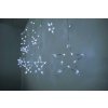 Reťaz MagicHome Vianoce Curtain, 138x LED studená biela, s hviezdami, 230V, 8 funkcií, osvetlenie, L-220x60/90 cm
