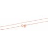 Beneto Exclusive Pozlátený strieborná retiazka Anker AGS1286-Rosegold 55 cm