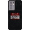 Picasee silikónový čierny obal pre Samsung Galaxy S21 Ultra 5G G998B - HELLO 404