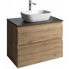 Aqualine ALTAIR skrinka s doskou 78,5 cm, dub emporio/antracit bridlica AI380-02