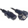 Sieťový kábel 220V k PC, 3m PC-186-VDE-3M - PremiumCord kpsp3 napájecí kabel 240V, 3m CEE7 pravoúhlý/IEC C13