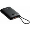 Swissten Powerbanka Voltbox 30000 mAh 35W s USB-C a Lightning káblom - Čierna