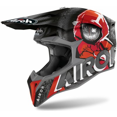 Moto prilba Airoh Wraap Alien červená matná 2022 XL (61-62)