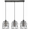 RABALUX 72113 Emrys závesné svietidlo 3xE27 matná čierna, dymová