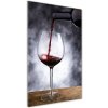 Vertikálny fotoobraz na skle Červené víno 50x100 cm