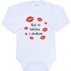 Detské body s potlačou New Baby Boli tu babička s dedkom, veľ. 74 (6-9m)