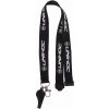 Unihoc Coach whistle black with lanyard 1 ks, čierna