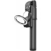 AppleKing k13 Bluetooth selfie tyč s tripodom, zrkadielkom a svetlom pre iPhone - čierna - možnosť vrátiť tovar ZADARMO do 30tich dní