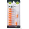 Herbai a.s. HERBADENT HERo ELECTRA Medzizubná kefka 0,8 mm oranžová, doplnkové balenie nadstavcov 1x10 ks