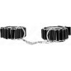 Kink - hinge-like thin wrist restraints black adjustrable 16-22 cm x 3.5 cm