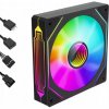 Počítačový ventilátor OYAKA FT-120 Infinity Mirror, PWM, ARGB, 120 mm