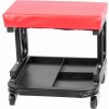 STREND PRO Stolička Strend Pro, dielenská, pracovná, na kolieskach, s úložným priestorom, 36x36,5x36,6 cm