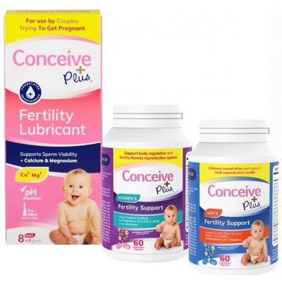 Sasmar Conceive Plus Súprava PRE PÁRY II Gél 8x4MG, MEN 60 KAPSÚL, WOMEN 60 KAPSÚL