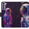 Flipové puzdro iSaprio - Neon Astronaut 02 - Samsung Galaxy S22 5G