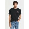 Gant tričko Reg Archive Shield EMB SS čierne