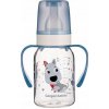 Canpol babies Fľaša s potlačou 120ml a úchyty bez BPA