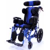 Mobiak Hliníkový invalidný vozík pre detskú mozgovú obrnu AZURA šírka sedadla 36 cm hĺbka sedadla 40 cm