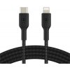 Belkin Belkin USB-C kabel s lightning konektorem, 2m, černý - odolný