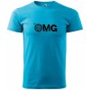 Malfini triko s potiskem OMG turquoise