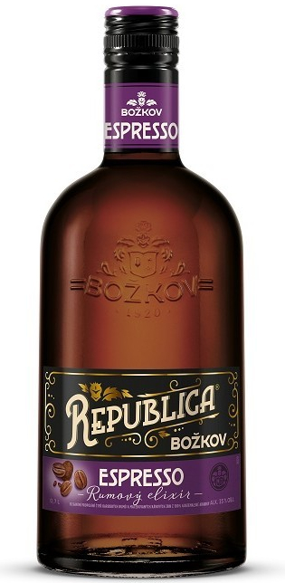 Božkov Republica Espresso 33% 0,7 l (čistá fľaša)