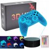 GAMEPAD NEON LED HERNÁ LAMPA FAREBNÁ LAMPA DO IZBY HRÁČA DEKORÁCIA DARČEK