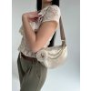 Dámska zlatá crossbody kabelka s retiazkou – elegantná kabelka cez plece