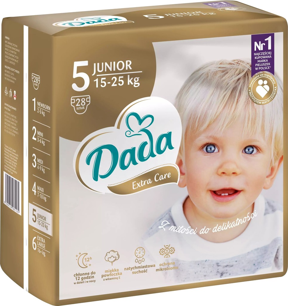 Dada Extra Care 5 Junior 15-25 kg 28 ks