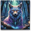 Vymalujsisam.sk Maľovanie podľa čísiel - Magická líška Veľkosť: 50x50cm, Rám: Na plastovej doske