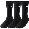 Vysoké bavlnené ponožky Nike VALUE COTTON CREW (3 PAIRS) čierne SX4508-001 - S