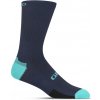 Cyklistické ponožky Giro HRC Team Phantom Blue/Screaming Teal L