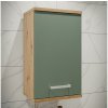 | Nástenná kúpeľňová skrinka VENOM zelená/dub artisan | VERH10-M888