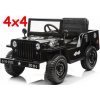 Joko Elektrické autíčko Jeep Vojenský Retro Military čierná