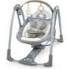 INGENUITY Hojdačka konvertibilná cestovná s melódiou Bella Teddy 0m+ do 9kg