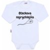 Body s potlačou New Baby Oteckova najrýchlejšia, veľ. 80 (9-12m)