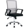 Tempo Kondela Kancelárska stolička, sieťovina sivohnedá TAUPE/látka čierna, APOLO 2 NEW