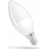 SPECTRUM LED - Žiarovka - 8W - 710lm - 160° - 230V - Studená biela / 6000°K - C37 E-14